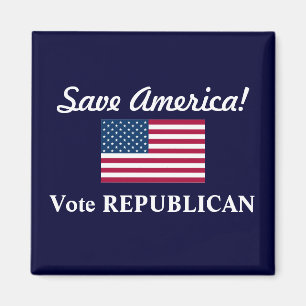 Imã Salve a América!/Vote REPUBLICANO+Bandeira dos EUA