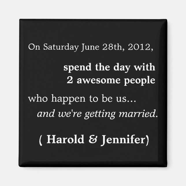 Imã salve a data Barata e Engraçada 1 (Frente)