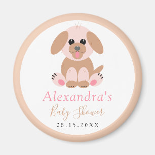 Imã Salve A Data Bebê Personalizado Puppy Neutro