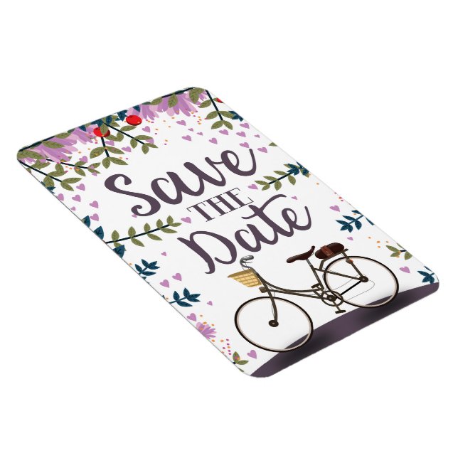 Ímã Salve A Data Bicicleta Vintage (Lado Direito)