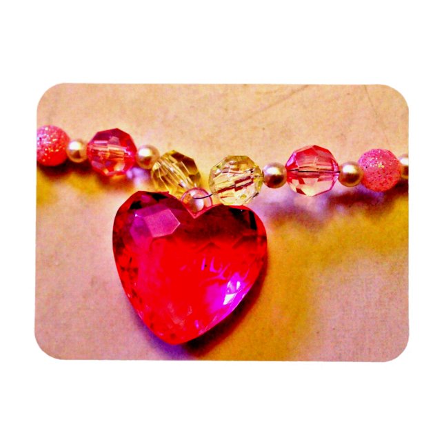 Ímã Salve a Data Coração Rosa (Horizontal)