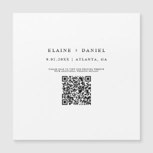 Imã salve a data de Código QR de Script Minimalist
