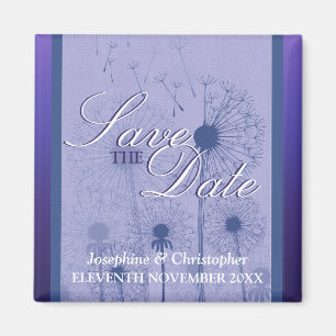 Imã salve a data de Dandelion Roxo
