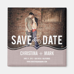 Imã salve a data de Elegância refinada - Rosa