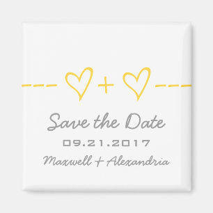 Imã salve a data de Equação Coração Amarela