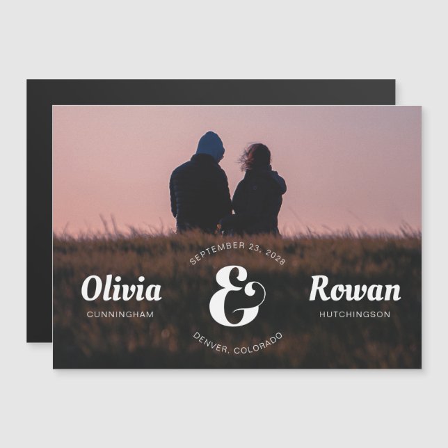 Imã salve a data de Fotografia do Cheio de Carimbo (Frente/Verso)