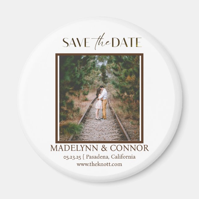 Imã salve a data de Fotografias de Script Suave (Frente)