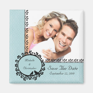 Imã salve a data de Fotografias do Damask Love Bir