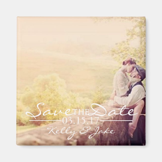 Imã salve a data de fotos (Frente)