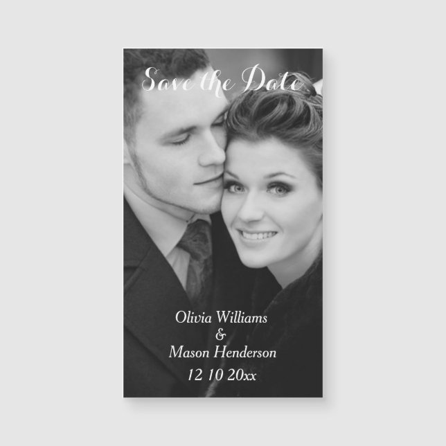 Imã salve a data de fotos barata (Frente)