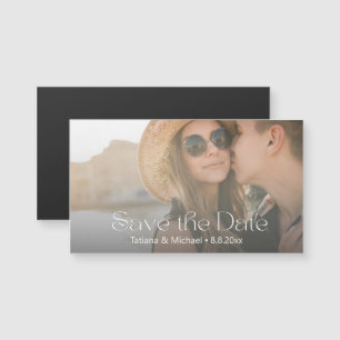 imã salve a data de fotos elegante e moderna