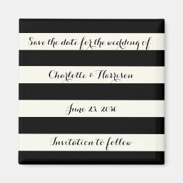 Imã salve a data de listras de marfim preto