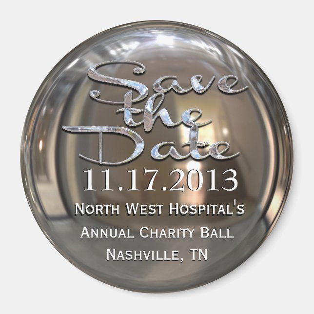 Imã salve a data Glimmer (Frente)