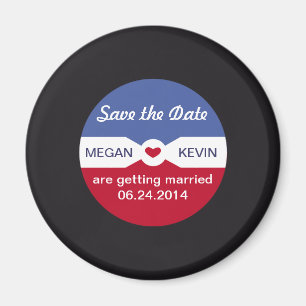 Imã salve a data gravada redonda - tema da músic