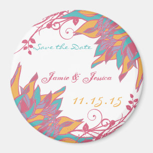 Imã Salve a data HoneySuckle Wedding Magnet