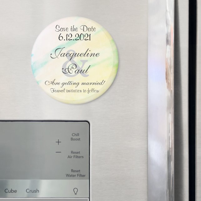 Imã Salve a Data Ímãs de Aquarela Tropical (In Situ (Fridge))