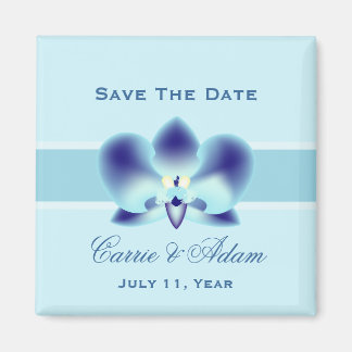 Imã salve a data Orquídea Azul
