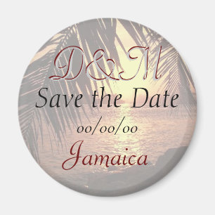 Imã salve a data personalizada do casamento de