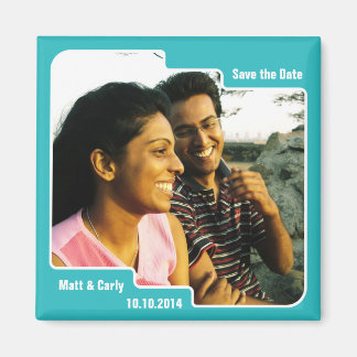 Imã Salve a data Scallop Blue Magnet