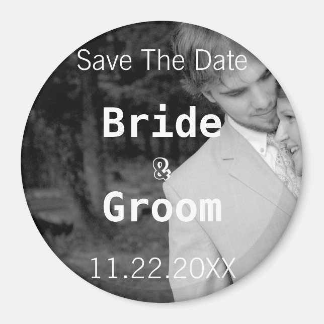 Imã Salve A Data - Sua Foto (Frente)