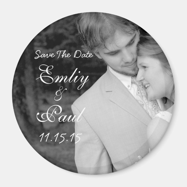 Imã Salve A Data - Sua Foto (Frente)