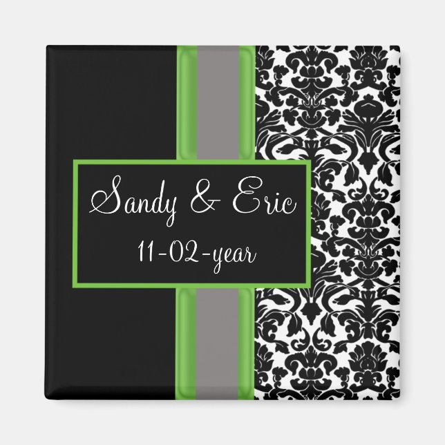 imã salve a data verde (Frente)