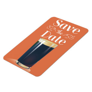 Ímã Salve A Data Vintage Pint Drink