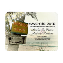 Salve a data Vintage Romantic Beach Destination