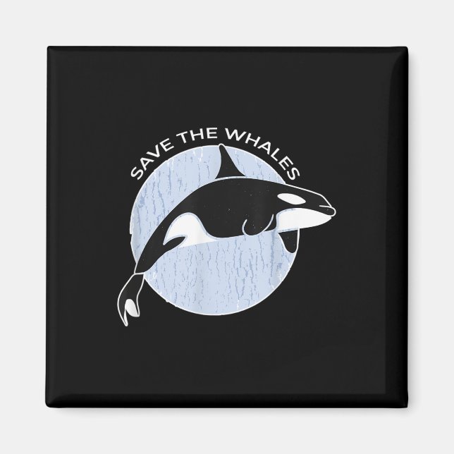 Imã Salve As Baleias I Ocean Environmental Protection  (Frente)