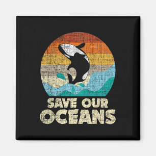 Imã Salve Nossa Baleia Orca Oceânica - Dia da Terra e