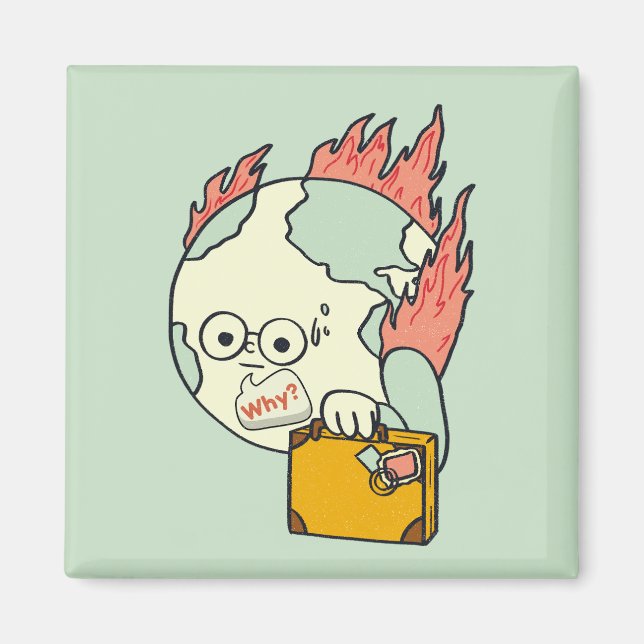 Imã Salve nosso planeta - Dia da Terra (Frente)