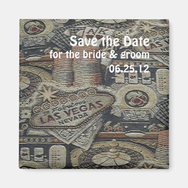 Imã Salve o Casamento de Data no Magnet de Las Vegas (Frente)