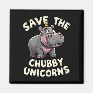 Imã Salve O Chubby Unicórns Rhino Animal Rights