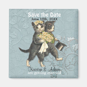 Imã salve o dia dos gatos do casamento - Aqua