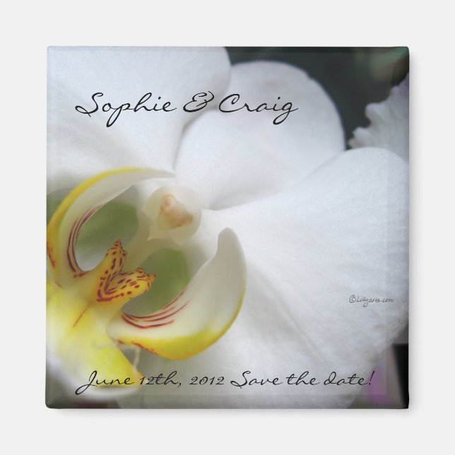 Imã salve o dia Orquídeas Para Casamentos (Frente)