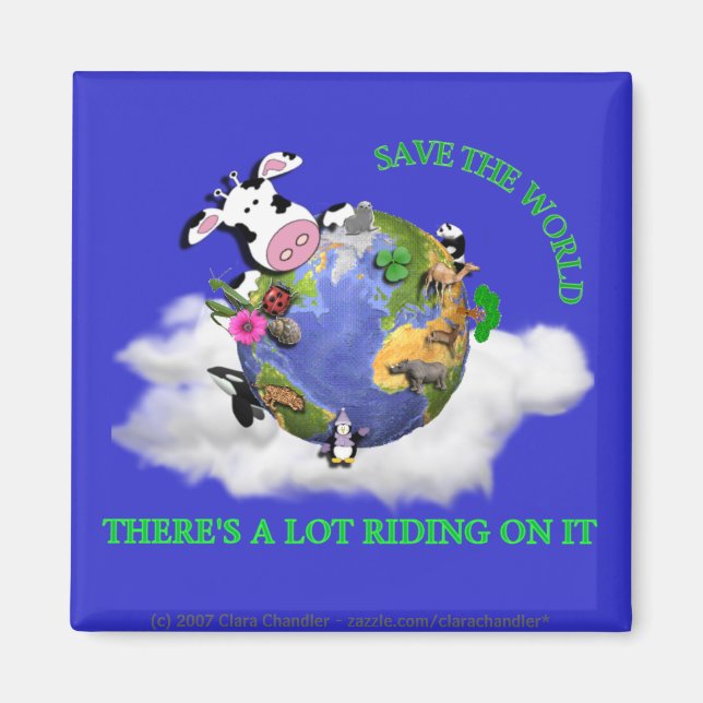 Imã Salve o mundo (Frente)