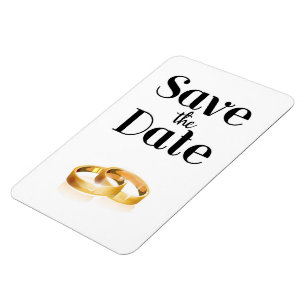 Ímã Salve os Anéis de Casamento de Data
