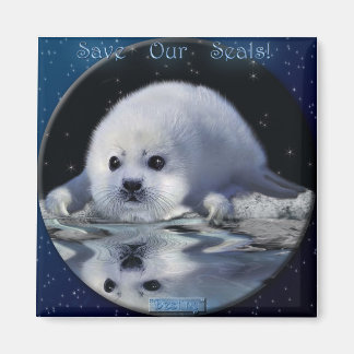 Imã "SALVE OS NOSSOS SELOS!" Arte Magnet
