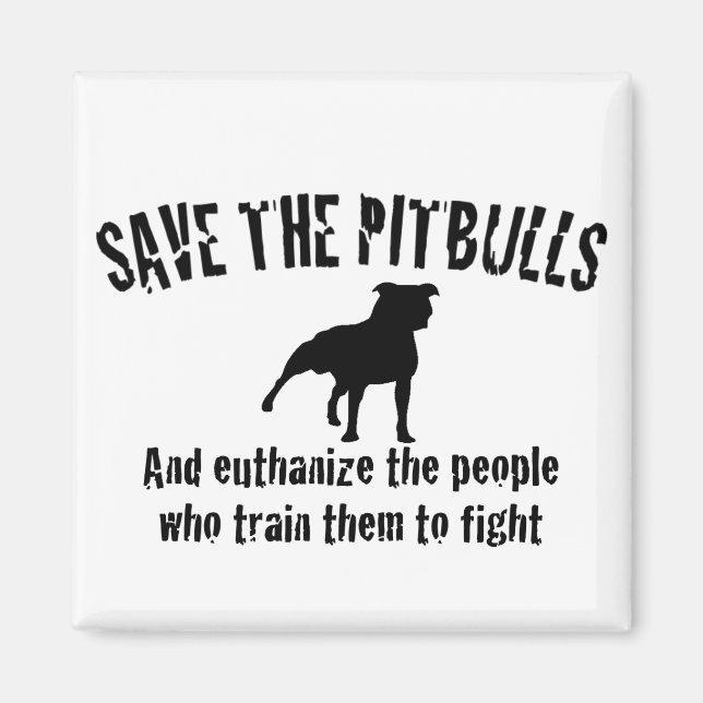 Imã Salve Os Pitbulls (Frente)