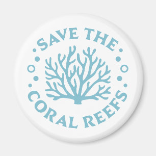 Imã Salve os recifes de coral estética costeira