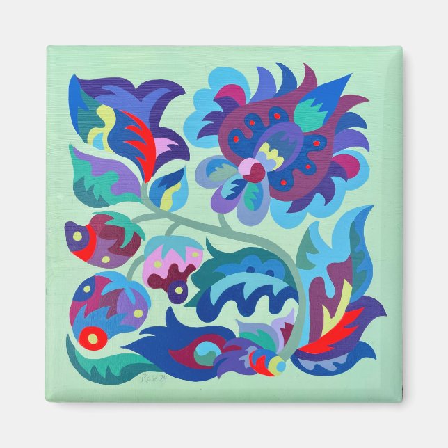 Imã Samchykivka Summer Strawberry Magnet (Frente)