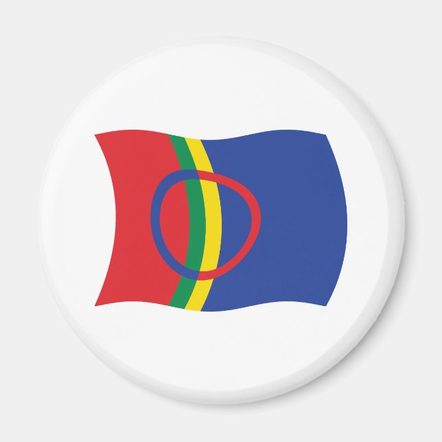 Imã Sami People Flag Magnet (Frente)
