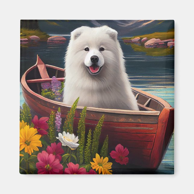 Imã Samoyed em um Paddle: Uma Aventura Cênica (Frente)