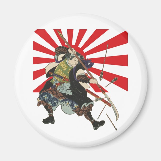 Imã Samurai Flag Magnet (Frente)