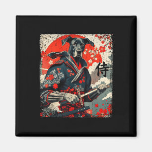 Imã Samurai Great Dane Tattoo Kawaii Ukiyo-e