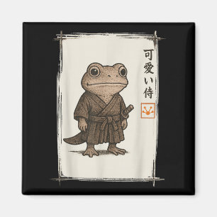 Imã Samurai Sapo de Arte Japonesa Animes Engraçados Mu