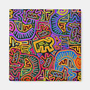 Imã San Blas Island Mola Collage