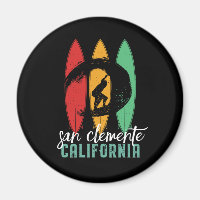 San Clemente Beach California Retro Surfing