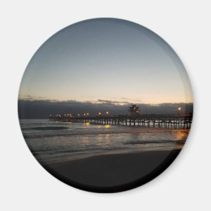 Imã San clemente pier night time oceano california