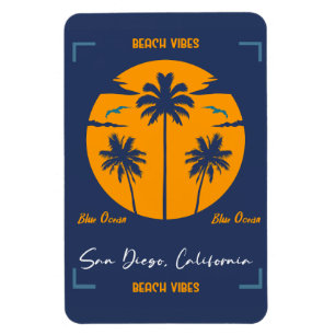 Ímã San Diego Beach Vibes